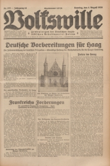 Volkswille : Zentralorgan der Deutschen Sozialistischen Arbeitspartei Polens. Jg.14, Nr. 177 (4 August 1929) + dod.