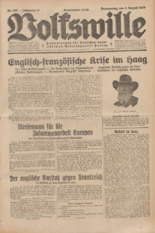 Volkswille : Zentralorgan der Deutschen Sozialistischen Arbeitspartei Polens. Jg.14, Nr. 180 (8 August 1929) + dod.