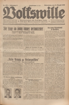 Volkswille : Zentralorgan der Deutschen Sozialistischen Arbeitspartei Polens. Jg.14, Nr. 193 (24 August 1929) + dod.