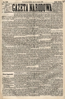Gazeta Narodowa. 1883, nr 142