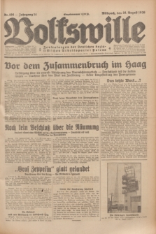 Volkswille : Zentralorgan der Deutschen Sozialistischen Arbeitspartei Polens. Jg.14, Nr. 196 (28 August 1929) + dod.
