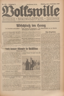 Volkswille : Zentralorgan der Deutschen Sozialistischen Arbeitspartei Polens. Jg.14, Nr. 200 (1 September 1929) + dod.