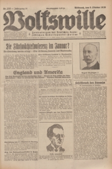 Volkswille : Zentralorgan der Deutschen Sozialistischen Arbeitspartei Polens. Jg.14, Nr. 232 (9 Oktober 1929) + dod.