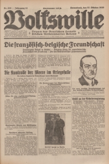Volkswille : Organ der Deutschen Sozialistischen Arbeitspartei Polens. Jg.14, Nr. 235 (12 Oktober 1929) + dod.
