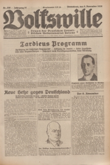 Volkswille : Organ der Deutschen Sozialistischen Arbeitspartei Polens. Jg.14, Nr. 258 (9 November 1929) + dod.
