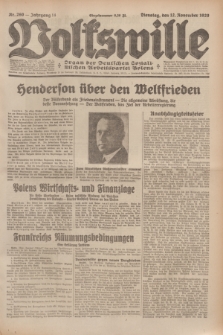 Volkswille : Organ der Deutschen Sozialistischen Arbeitspartei Polens. Jg.14, Nr. 260 (12 November 1929) + dod.