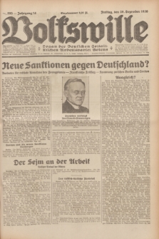 Volkswille : Organ der Deutschen Sozialistischen Arbeitspartei Polens. Jg.14, Nr. 293 (20 Dezember 1929) + dod.