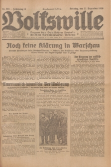 Volkswille : Organ der Deutschen Sozialistischen Arbeitspartei Polens. Jg.14, Nr. 295 (22 Dezember 1929) + dod.
