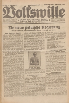 Volkswille : Organ der Deutschen Sozialistischen Arbeitspartei Polens. Jg.14, Nr. 300 (31 Dezember 1929) + dod.