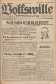 Volkswille : organ der Deutschen Sozialistischen Arbeitspartei Polens. Jg.16 [i.e.15], Nr. 185 (13 August 1930) + dod.