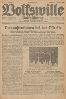 Volkswille : zugleich Volksstimme für Bielitz : Organ der Deutschen Sozialistischen Arbeitspartei in Polen. Jg.17, Nr. 6 (9 Januar 1931) + dod.