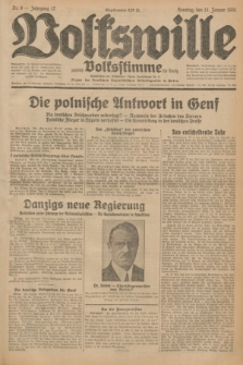 Volkswille : zugleich Volksstimme für Bielitz : Organ der Deutschen Sozialistischen Arbeitspartei in Polen. Jg.17, Nr. 8 (11 Januar 1931) + dod.
