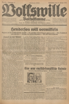 Volkswille : zugleich Volksstimme für Bielitz : Organ der Deutschen Sozialistischen Arbeitspartei in Polen. Jg.17, Nr. 13 (17 Januar 1931) + dod.
