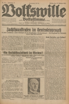 Volkswille : zugleich Volksstimme für Bielitz : Organ der Deutschen Sozialistischen Arbeitspartei in Polen. Jg.17, Nr. 35 (13 Februar 1931) + dod.