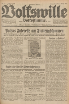 Volkswille : zugleich Volksstimme für Bielitz : Organ der Deutschen Sozialistischen Arbeitspartei in Polen. Jg.17, Nr. 54 (7 März 1931) + dod.