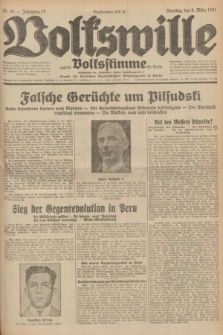Volkswille : zugleich Volksstimme für Bielitz : Organ der Deutschen Sozialistischen Arbeitspartei in Polen. Jg.17, Nr. 55 (8 März 1931) + dod.
