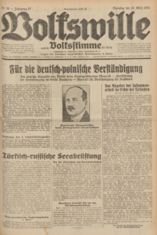 Volkswille : zugleich Volksstimme für Bielitz : Organ der Deutschen Sozialistischen Arbeitspartei in Polen. Jg.17, Nr. 56 (10 März 1931) + dod.