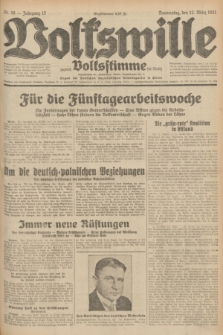 Volkswille : zugleich Volksstimme für Bielitz : Organ der Deutschen Sozialistischen Arbeitspartei in Polen. Jg.17, Nr. 58 (12 März 1931) + dod.