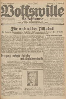 Volkswille : zugleich Volksstimme für Bielitz : Organ der Deutschen Sozialistischen Arbeitspartei in Polen. Jg.17, Nr. 66 (21 März 1931) + dod.