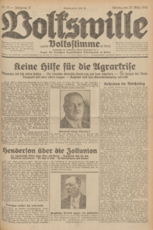 Volkswille : zugleich Volksstimme für Bielitz : Organ der Deutschen Sozialistischen Arbeitspartei in Polen. Jg.17, Nr. 73 (29 März 1931) + dod.