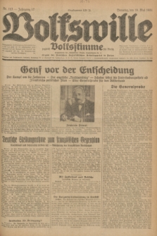 Volkswille : zugleich Volksstimme für Bielitz : Organ der Deutschen Sozialistischen Arbeitspartei in Polen. Jg.17, Nr. 113 (19 Mai 1931) + dod.