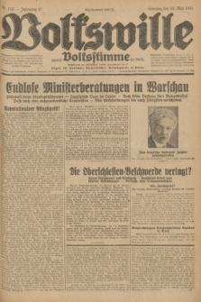Volkswille : zugleich Volksstimme für Bielitz : Organ der Deutschen Sozialistischen Arbeitspartei in Polen. Jg.17, Nr. 118 (24 Mai 1931) + dod.