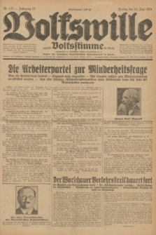 Volkswille : zugleich Volksstimme für Bielitz : Organ der Deutschen Sozialistischen Arbeitspartei in Polen. Jg.17, Nr. 132 (12 Juni 1931) + dod.