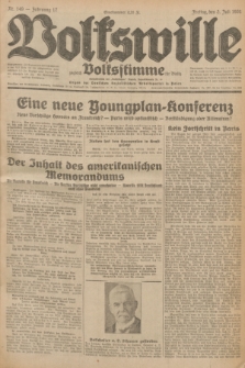 Volkswille : zugleich Volksstimme für Bielitz : Organ der Deutschen Sozialistischen Arbeitspartei in Polen. Jg.17, Nr. 149 (3 Juli 1931) + dod.