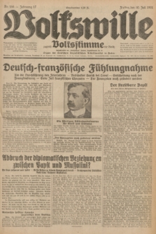 Volkswille : zugleich Volksstimme für Bielitz : Organ der Deutschen Sozialistischen Arbeitspartei in Polen. Jg.17, Nr. 155 (10 Juli 1931) + dod.