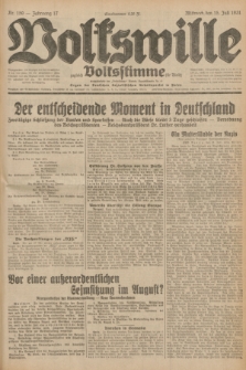 Volkswille : zugleich Volksstimme für Bielitz : Organ der Deutschen Sozialistischen Arbeitspartei in Polen. Jg.17, Nr. 159 (15 Juli 1931) + dod.