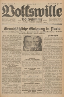 Volkswille : zugleich Volksstimme für Bielitz : Organ der Deutschen Sozialistischen Arbeitspartei in Polen. Jg.17, Nr. 164 (21 Juli 1931) + dod.