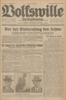 Volkswille : zugleich Volksstimme für Bielitz : Organ der Deutschen Sozialistischen Arbeitspartei in Polen. Jg.17, Nr. 171 (29 Juli 1931) + dod.