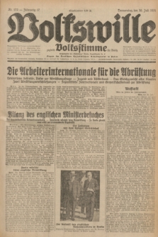 Volkswille : zugleich Volksstimme für Bielitz : Organ der Deutschen Sozialistischen Arbeitspartei in Polen. Jg.17, Nr. 172 (30 Juli 1931) + dod.