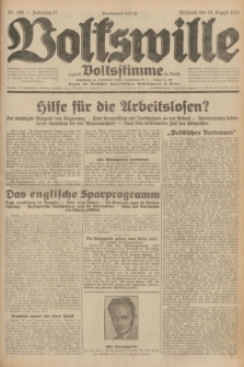 Volkswille : zugleich Volksstimme für Bielitz : Organ der Deutschen Sozialistischen Arbeitspartei in Polen. Jg.17, Nr. 188 (19 August 1931) + dod.