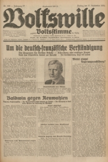 Volkswille : zugleich Volksstimme für Bielitz : Organ der Deutschen Sozialistischen Arbeitspartei in Polen. Jg.17, Nr. 208 (11 September 1931) + dod.