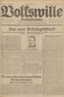 Volkswille : zugleich Volksstimme für Bielitz : Organ der Deutschen Sozialistischen Arbeitspartei in Polen. Jg.17, Nr. 234 (11 October 1931) + dod.