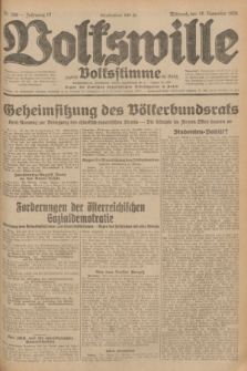 Volkswille : zugleich Volksstimme für Bielitz : Organ der Deutschen Sozialistischen Arbeitspartei in Polen. Jg.17, Nr. 266 (18 November 1931) + dod.