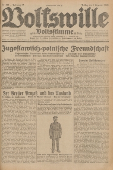 Volkswille : zugleich Volksstimme für Bielitz : Organ der Deutschen Sozialistischen Arbeitspartei in Polen. Jg.17, Nr. 280 (4 Dezember 1931) + dod.