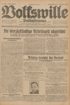 Volkswille : zugleich Volksstimme für Bielitz : Organ der Deutschen Sozialistischen Arbeitspartei in Polen. Jg.17, Nr. 286 (12 Dezember 1931) + dod.
