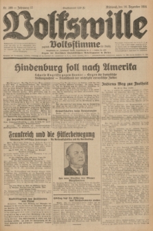 Volkswille : zugleich Volksstimme für Bielitz : Organ der Deutschen Sozialistischen Arbeitspartei in Polen. Jg.17, Nr. 289 (16 Dezember 1931) + dod.