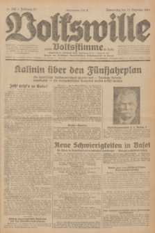 Volkswille : zugleich Volksstimme für Bielitz : Organ der Deutschen Sozialistischen Arbeitspartei in Polen. Jg.17, Nr. 296 (24 Dezember 1931) + dod.