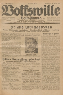 Volkswille : zugleich Volksstimme für Bielitz : Organ der Deutschen Sozialistischen Arbeitspartei in Polen. Jg.18, Nr. 7 (10 Januar 1932) + dod.