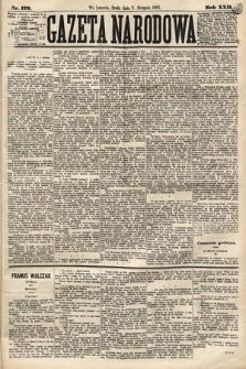 Gazeta Narodowa. 1883, nr 179