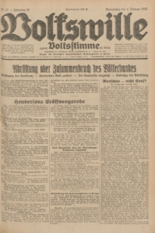 Volkswille : zugleich Volksstimme für Bielitz : Organ der Deutschen Sozialistischen Arbeitspartei in Polen. Jg.18, Nr. 27 (4 Februar 1932) + dod.