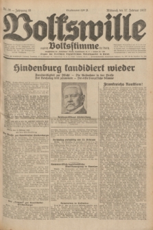 Volkswille : zugleich Volksstimme für Bielitz : Organ der Deutschen Sozialistischen Arbeitspartei in Polen. Jg.18, Nr. 38 (17 Februar 1932) + dod.