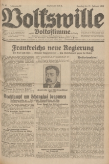 Volkswille : zugleich Volksstimme für Bielitz : Organ der Deutschen Sozialistischen Arbeitspartei in Polen. Jg.18, Nr. 42 (21 Februar 1932) + dod.