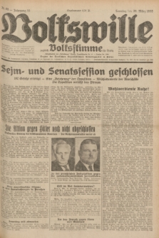 Volkswille : zugleich Volksstimme für Bielitz : Organ der Deutschen Sozialistischen Arbeitspartei in Polen. Jg.18, Nr. 66 (20 März 1932) + dod.