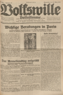 Volkswille : zugleich Volksstimme für Bielitz : Organ der Deutschen Sozialistischen Arbeitspartei in Polen. Jg.18, Nr. 69 (24 März 1932) + dod.