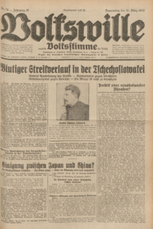 Volkswille : zugleich Volksstimme für Bielitz : Organ der Deutschen Sozialistischen Arbeitspartei in Polen. Jg.18, Nr. 74 (31 März 1932) + dod.