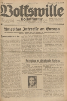 Volkswille : zugleich Volksstimme für Bielitz : Organ der Deutschen Sozialistischen Arbeitspartei in Polen. Jg.18, Nr. 91 (20 April 1932) + dod.